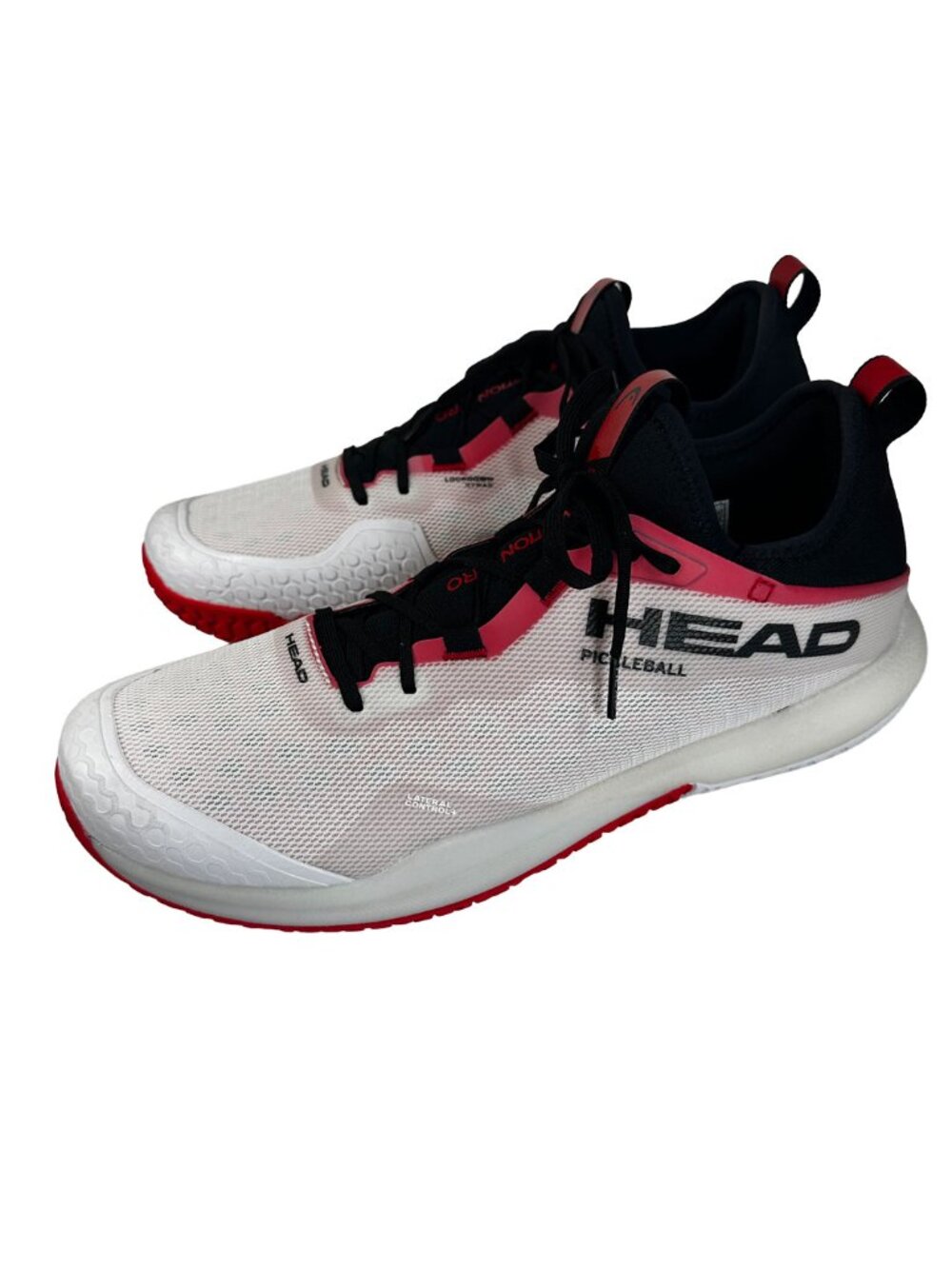 HEAD Motion Pro Pickleball Shoes Men’s Size 12.5 White Red Black Court EUC